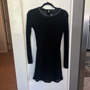 Black knit dress, just says size P on tag , fits like a 2